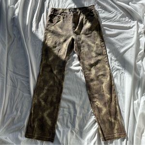 Vintage y2k bratz camp glitter jeans pants summer 90s all over print snake